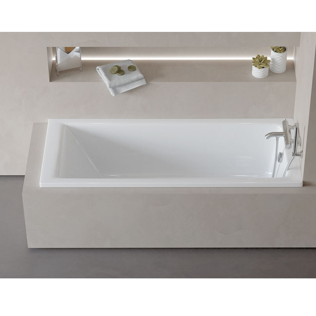 Baignoire Rectangulaire BetteStarlet 2 Places - 1750x800x420 Mm - Blanc Brillant, Version Encastrable