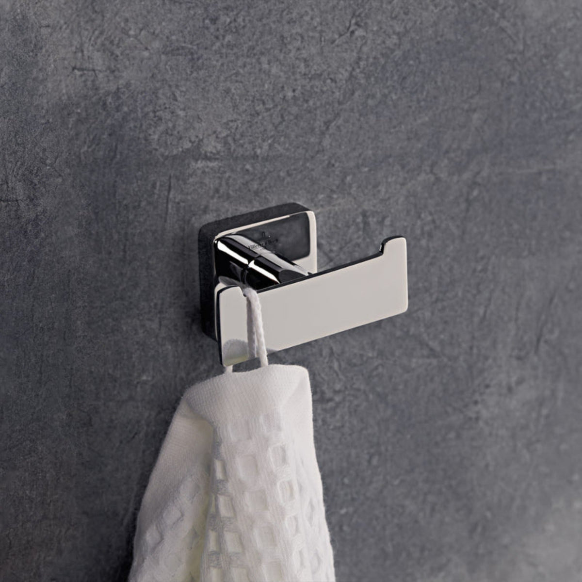 Porte-serviettes Mural Villeroy & Boch Elements Tender - Anneau Zinc Chromé 164x32x185 Mm - Design Arrondi Facile à Entretenir