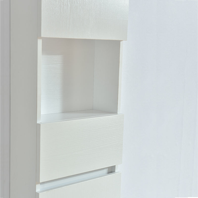 Grande armoire de rangement ESSENTIEL hauteur 120 cm, mélaminé blanc