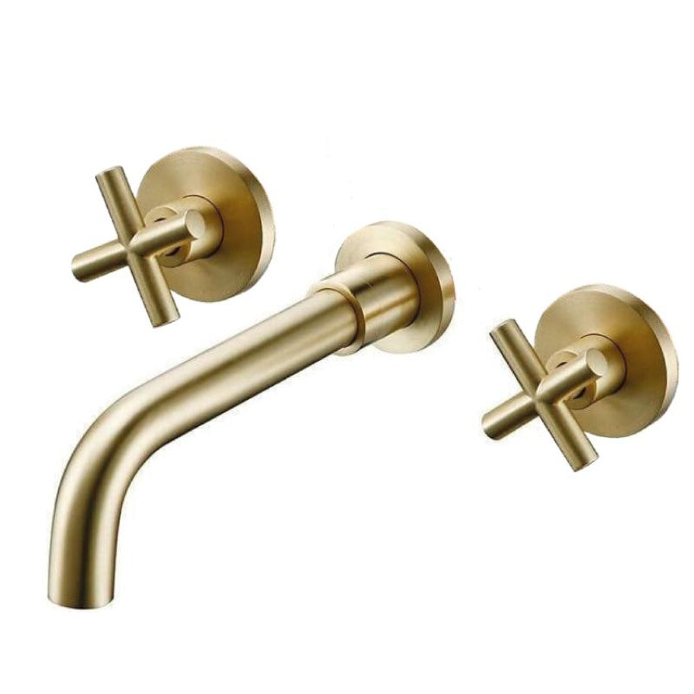 ROBINET DE LAVABO EN LAITON 2 DORE BROSSE COLLECTION SCAMANDRE | Leroy ROBINET DE LAVABO EN LAITON 2 DORE BROSSE COLLECTION SCAMANDRE | Leroy