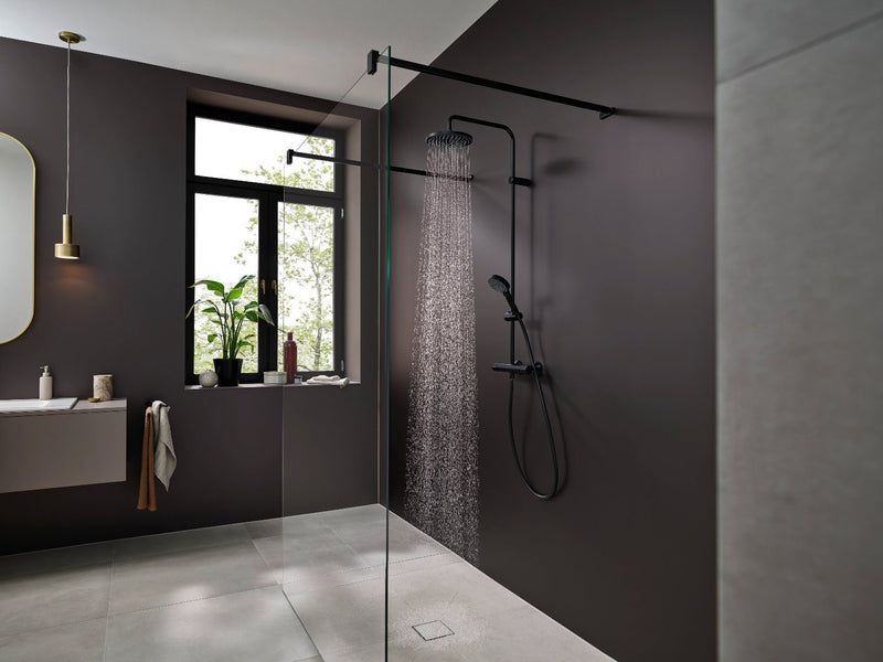 hansgrohe Vernis Blend Colonne de douche 200 1jet avec mitigeur thermostatique Noir mat