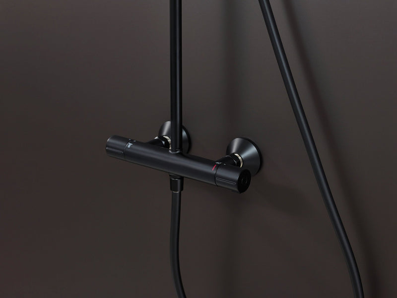 hansgrohe Vernis Blend Colonne de douche 200 1jet avec mitigeur thermostatique Noir mat