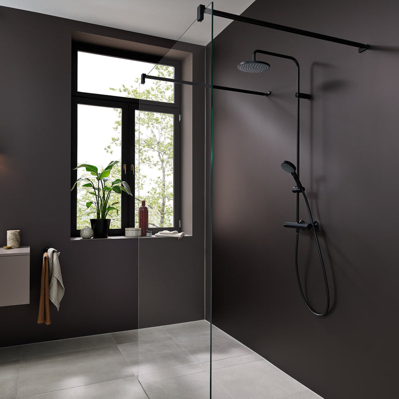 hansgrohe Vernis Blend Colonne de douche 200 1jet avec mitigeur thermostatique Noir mat