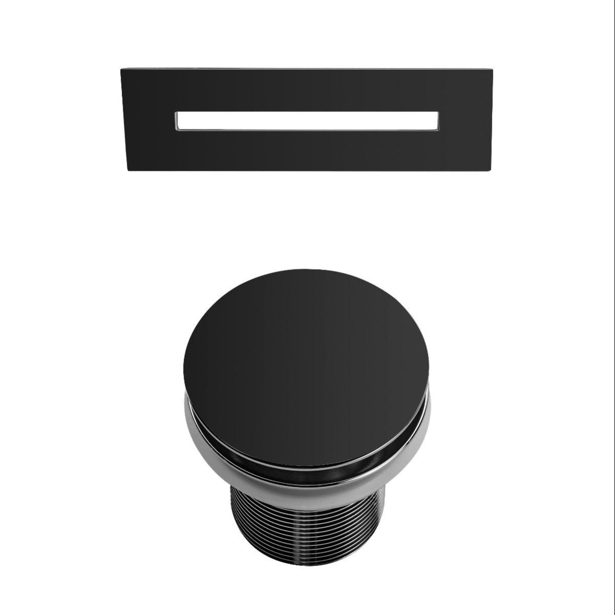 Bon De Vidange Avec Trop-Plein KOHLER Standard - Finition Noir Mat