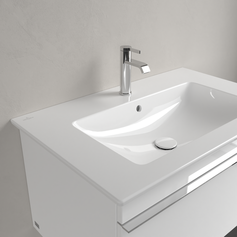 Villeroy & Boch Venticello Plan de toilette, 800 x 500 x 165 mm, Blanc, avec trop-plein