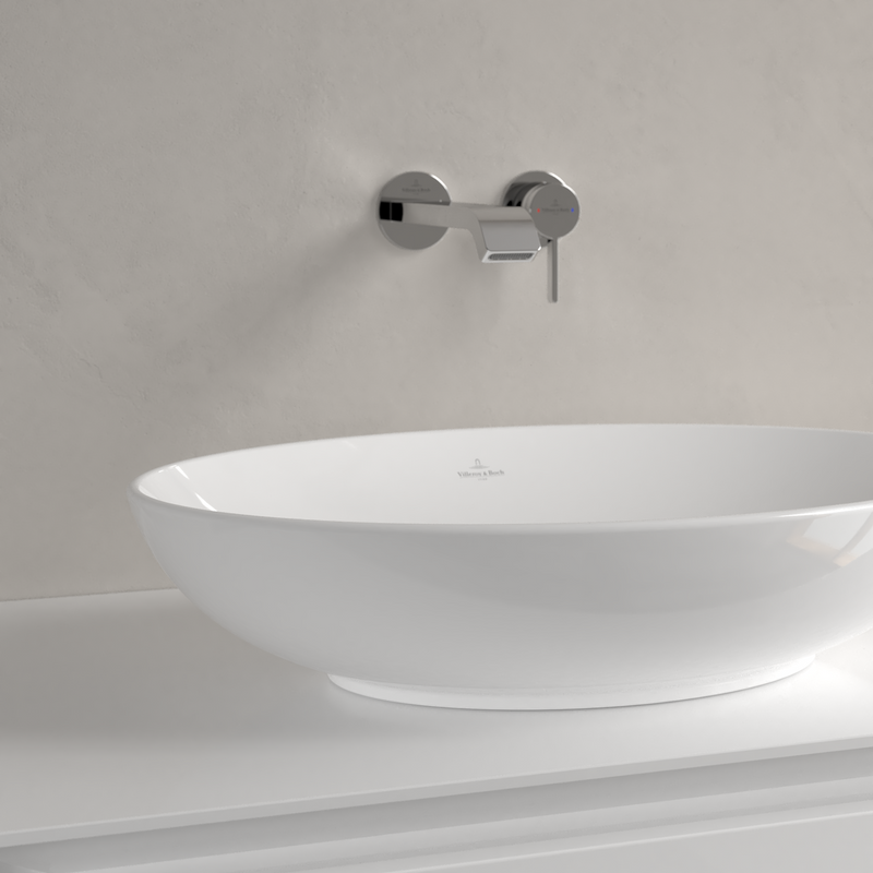 Villeroy & Boch Loop & Friends Vasque à poser, 560 x 380 x 120 mm, Blanc, sans trop-plein