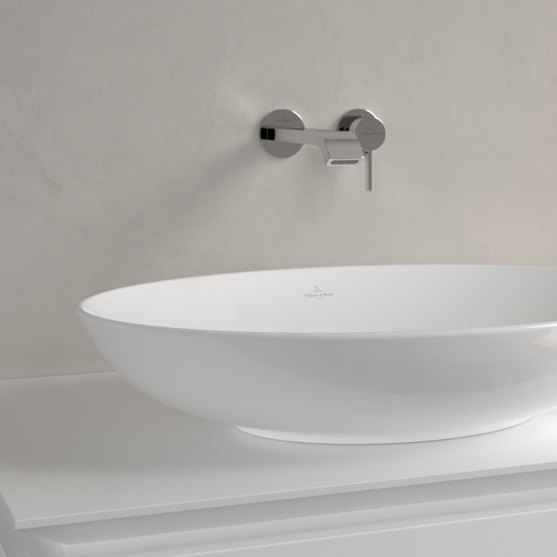 Villeroy & Boch Loop & Friends Vasque à poser, 620 x 420 x 120 mm, Blanc, sans trop-plein