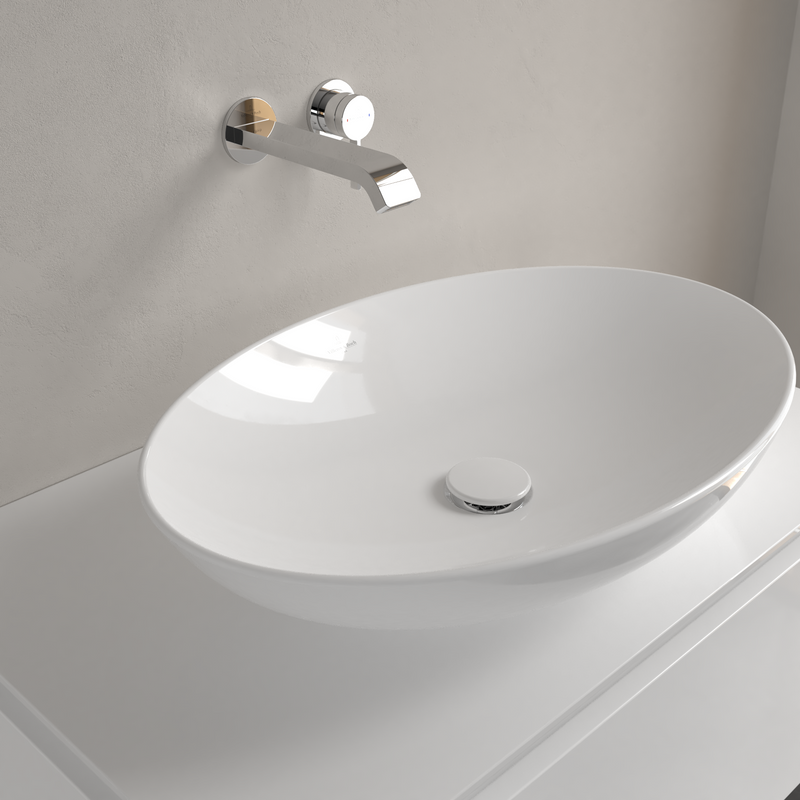 Villeroy & Boch Loop & Friends Vasque à poser, 620 x 420 x 120 mm, Blanc, sans trop-plein