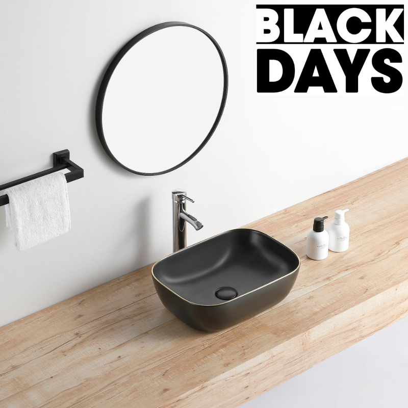 Vasque à poser rectangulaire en céramique CUARTO 3 coloris