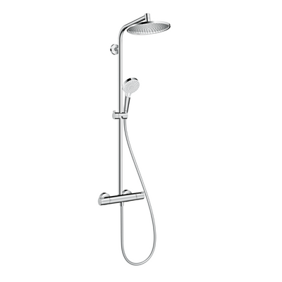 Vue de profil de la colonne de douche hansgrohe Crometta S 240 1 jet