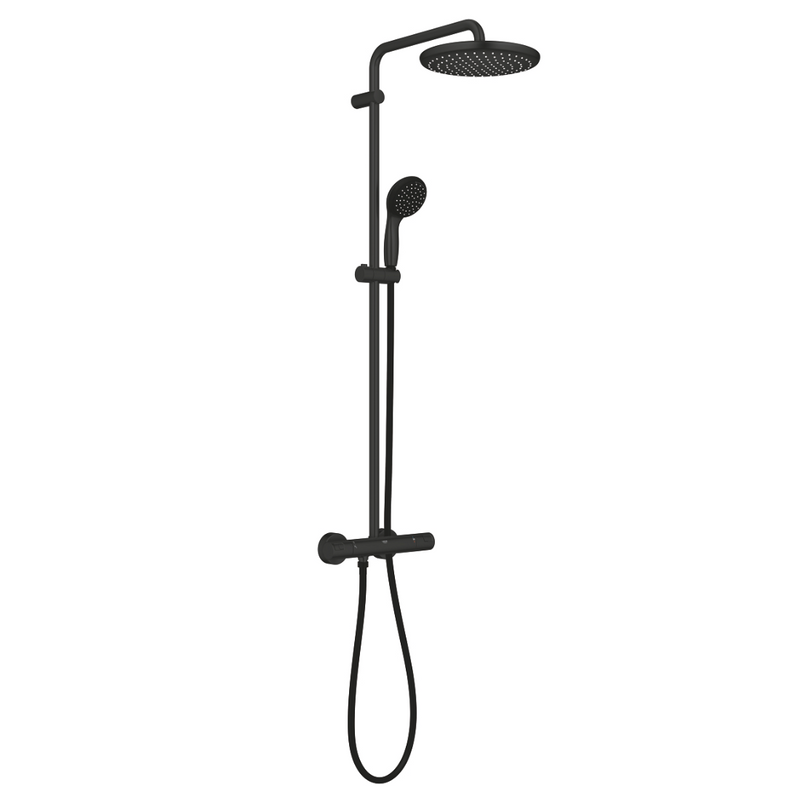 Vue de profil Colonne de douche GROHE Vitalio Start System 250 avec mitigeur thermostatique