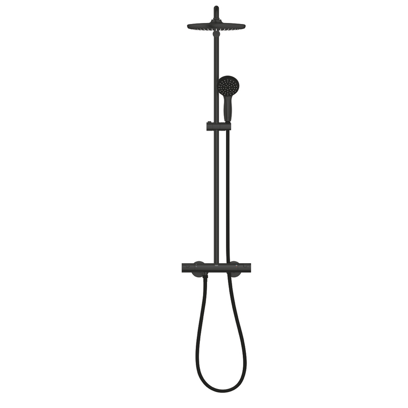 Vue de devant Colonne de douche GROHE Vitalio Start System 250 avec mitigeur thermostatique
