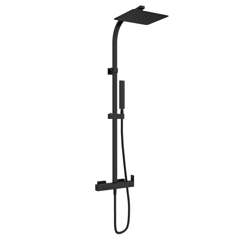 Colonne de douche mitigeur CUBO | Noir mat_miniature