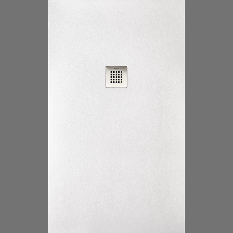 Receveur de douche extra plat STRATO surface ardoisée, rectangulaire blanc