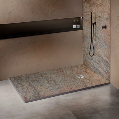 Receveur de douche extra plat PIERRE NATURELLE Cuprus - Le Monde du Bain