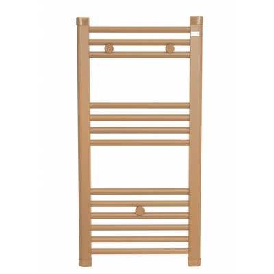 Radiateur sèche-serviettes eau chaude CODA 80 x 50 cm beige mat