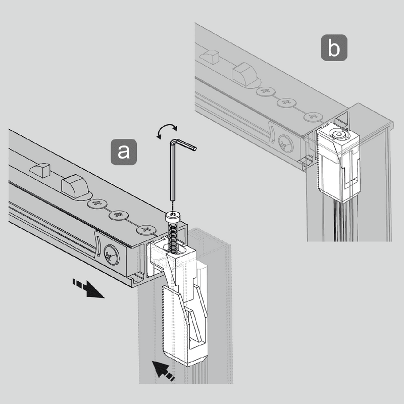 Paroi de douche fixe avec Porte coulissante + Paroi latérale URBAN or brossé - Le Monde du Bain