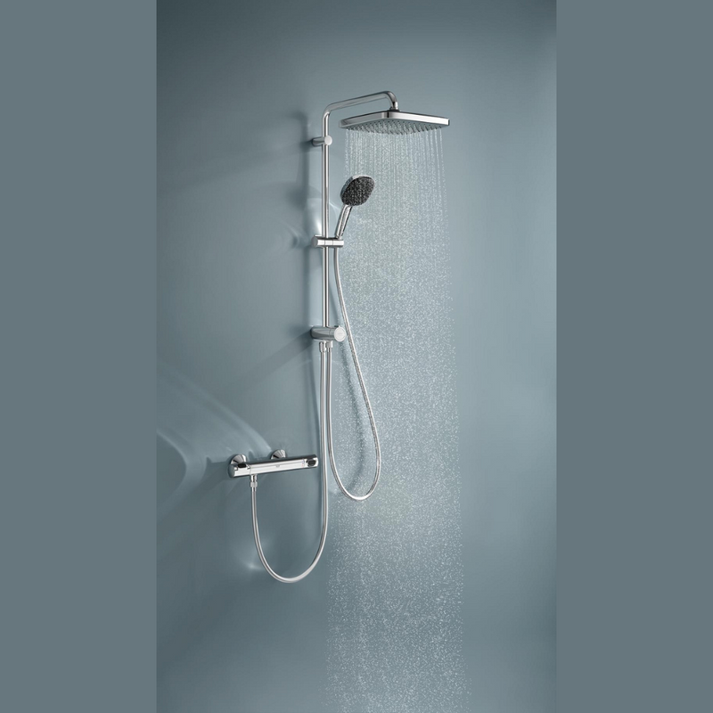 GROHE Vitalio Comfort 250, Système de douche sans mitigeur avec inverseur manuel
