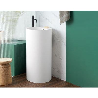Lavabo colonne design VISTABELLA Ø45 cm en sanydur - Le Monde du Bain