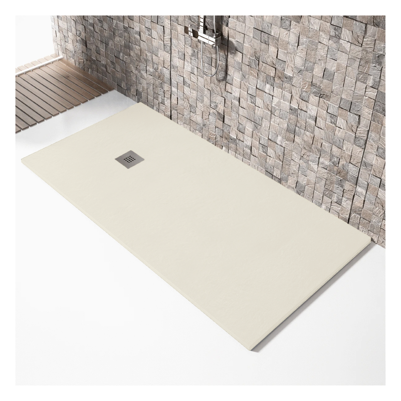 Receveur de douche extra plat MADISON en résine surface ardoisée sable
