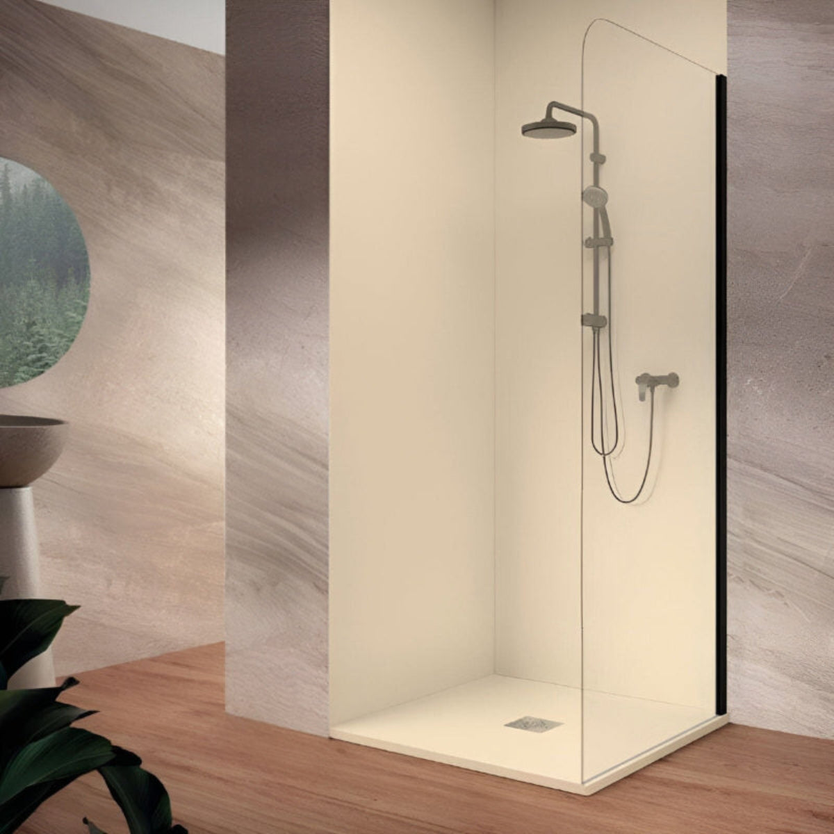 Panneau d’habillage mural pour douche NEXO crème – Le Monde du Bain