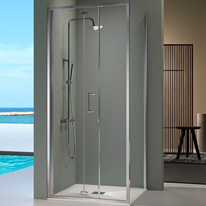 Porte de douche pliante PRISMA - Le Monde du Bain