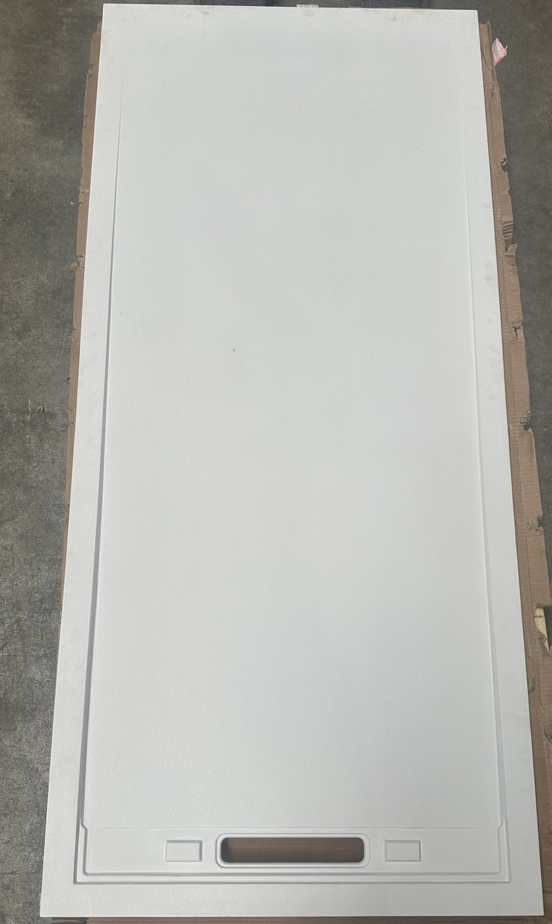 SECONDE VIE - Receveur de douche extra plat 80 x 180 cm RIBERA en résine surface ardoisée blanc
