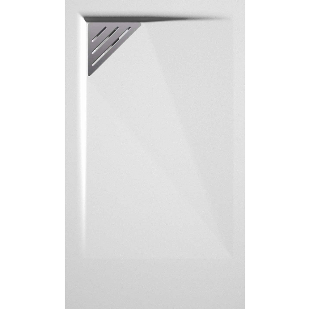 Receveur de douche rectangulaire fin Milano en résine effet pierre blanche antidérapante cm 80x120 | Leroy Merlin Receveur de douche rectangulaire fin Milano en résine effet pierre blanche antidérapante cm 80x120 | Leroy Merlin