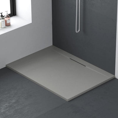 Receveur de douche extra-plat en fonte minérale LYRA - Le Monde du Bain