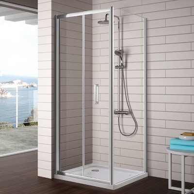 Paroi de douche S300, porte pliante - Le Monde du Bain