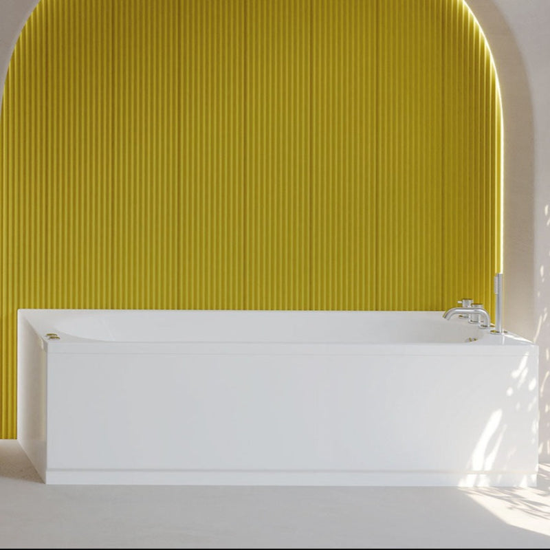 Baignoire rectangulaire à encastrer SERENA, blanc brillant - Le Monde du Bain