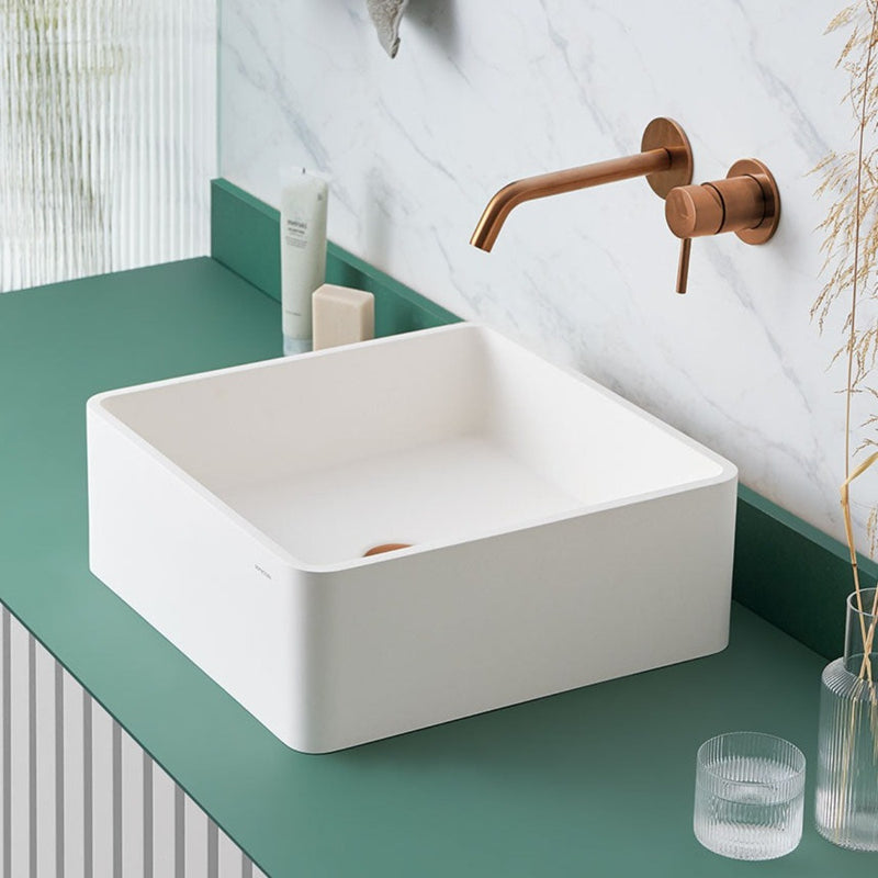 Vasque à poser carrée en sanydur ARTANA - Le Monde du Bain