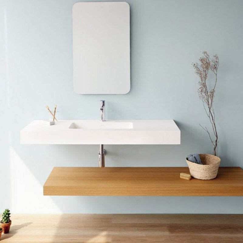 Vasque suspendue en solid surface CARDIFF MURO - Le Monde du Bain