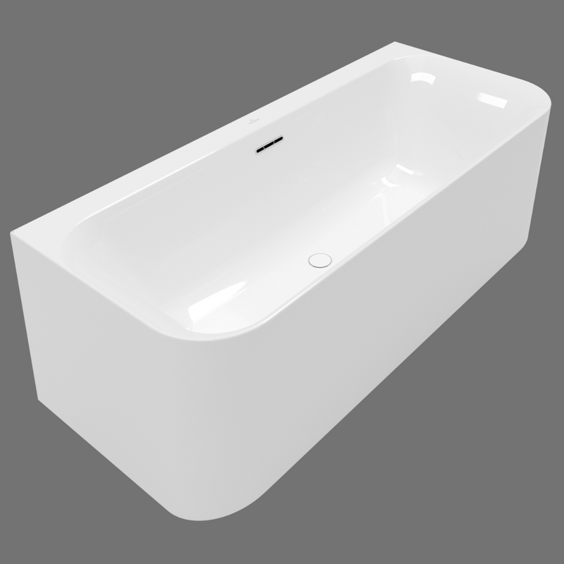 Villeroy & Boch Loop & Friends Baignoire murale SQUARE, 1800 x 800 mm, Blanc