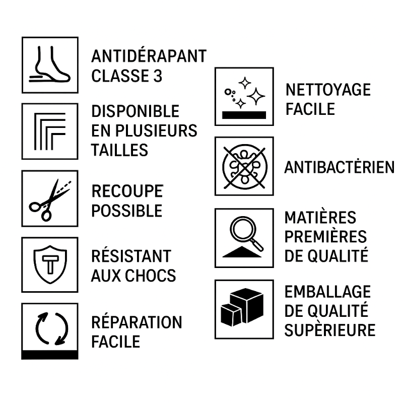 Receveur de douche SUEZ surface ardoisée blanc - Le Monde du Bain