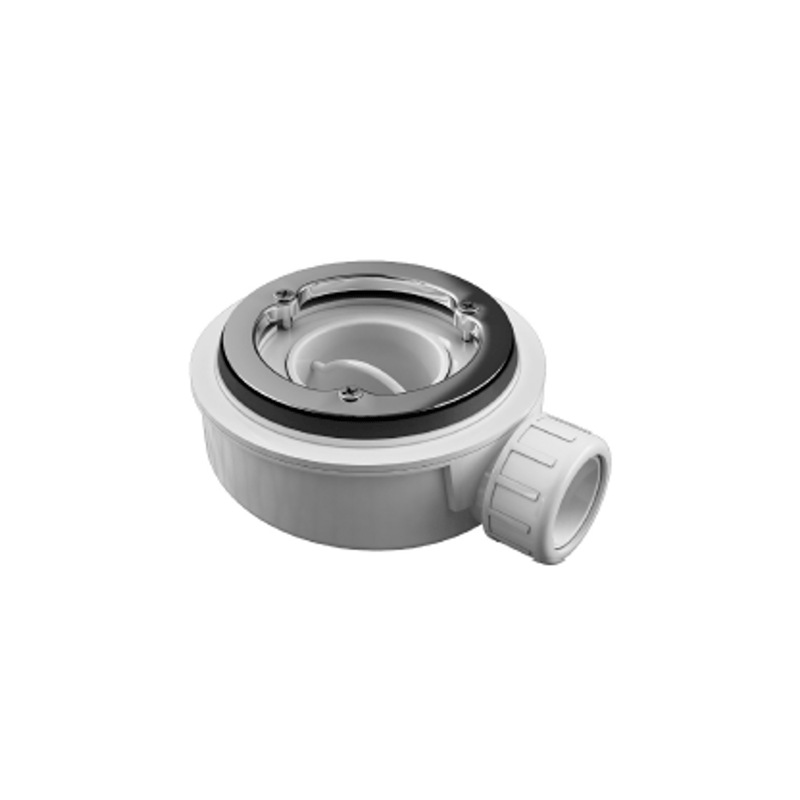 Receveur de douche extra plat PURE en résine surface ardoisée blanc