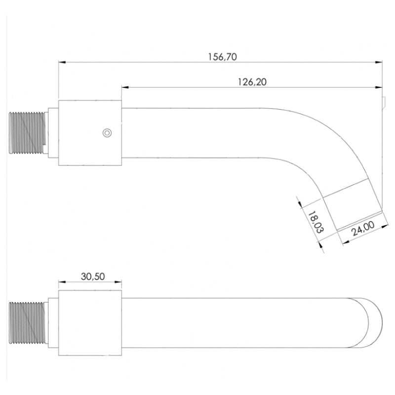 Grifo lavabo empotrado monomando BORACAY dorado cepillado - Entorno baño