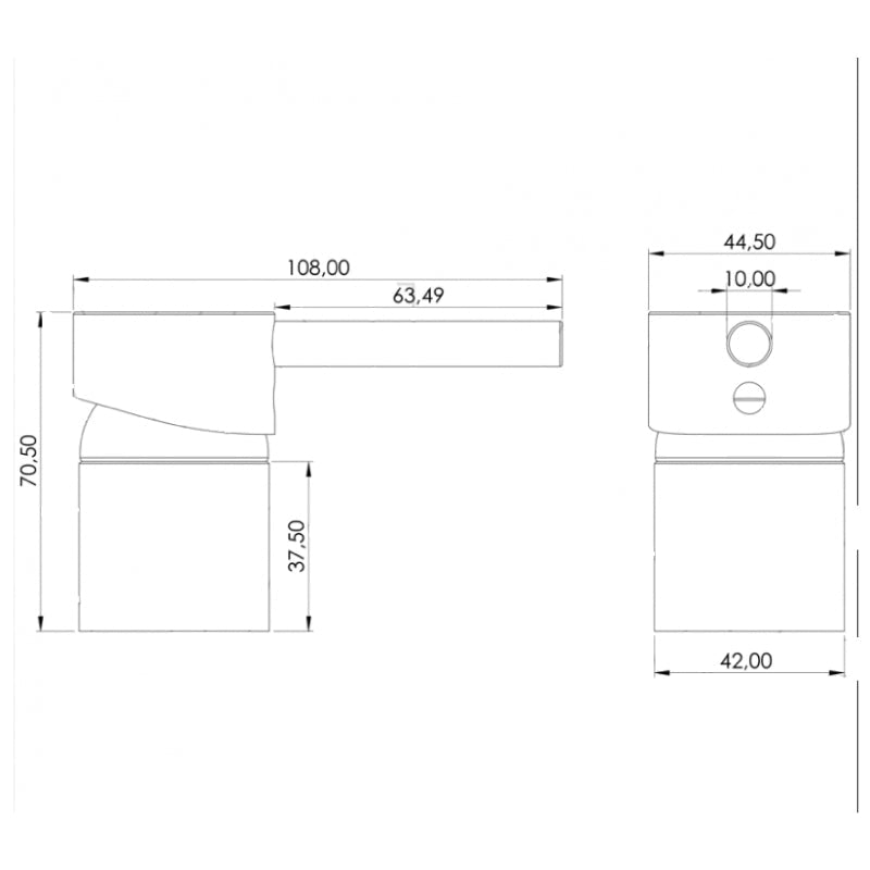 Grifo lavabo empotrado monomando BORACAY dorado cepillado - Entorno baño