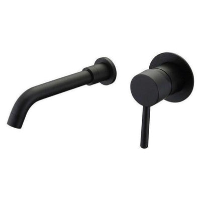 Grifo monomando lavabo empotrado BRAMPTON negro mate - Entorno baño