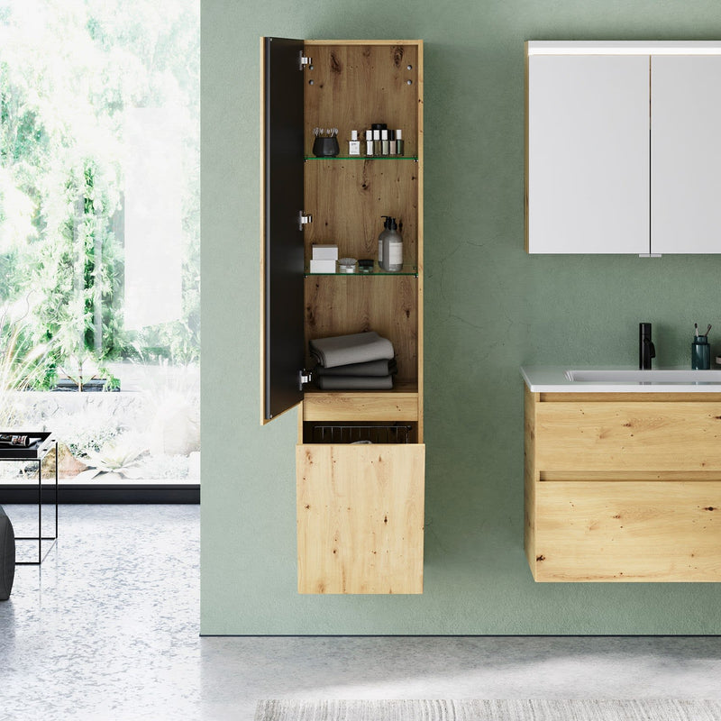 burgbad Lin20 armoire haute 40 x 34,5 cm, avec 1 porte, gauche