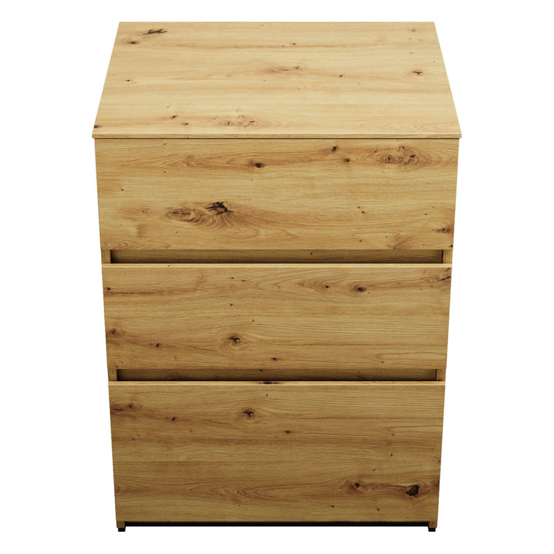 burgbad Lin20 meuble bas 60 cm, 1 coulissant, 2 tiroirs