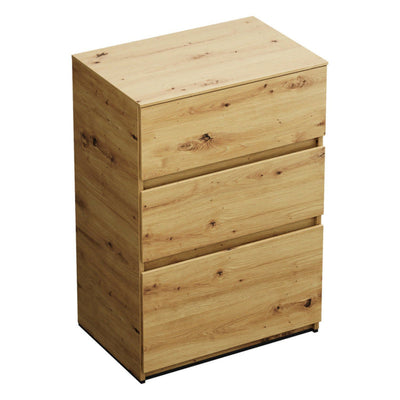 burgbad Lin20 meuble bas 60 cm, 1 coulissant, 2 tiroirs