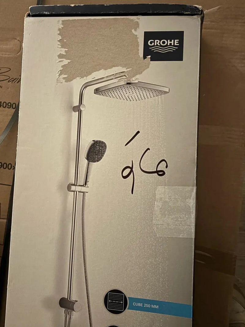 Carton - GROHE Vitalio Comfort 250, Système de douche sans mitigeur avec inverseur manuel