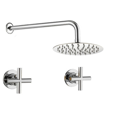 Ducha empotrada bimando redonda CARBINI cromada - Entorno baño