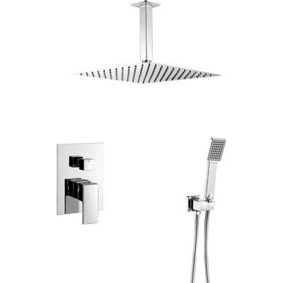 Conjunto de ducha monomando empotrada a techo MILTON cromado - Entorno baño