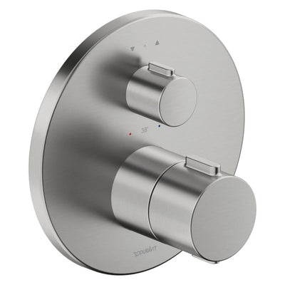 Duravit robinetterie thermostatique set thermostatique à encastrer, 2 consommateurs, rond