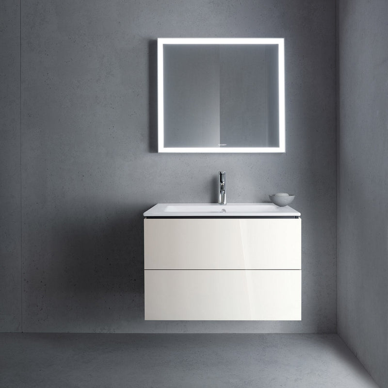 Lavabo Duravit Me by Starck avec meuble bas L-Cube 83 x 49 cm avec 2 tiroirs