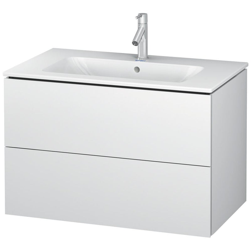 Lavabo Duravit Me by Starck avec meuble bas L-Cube 83 x 49 cm avec 2 tiroirs