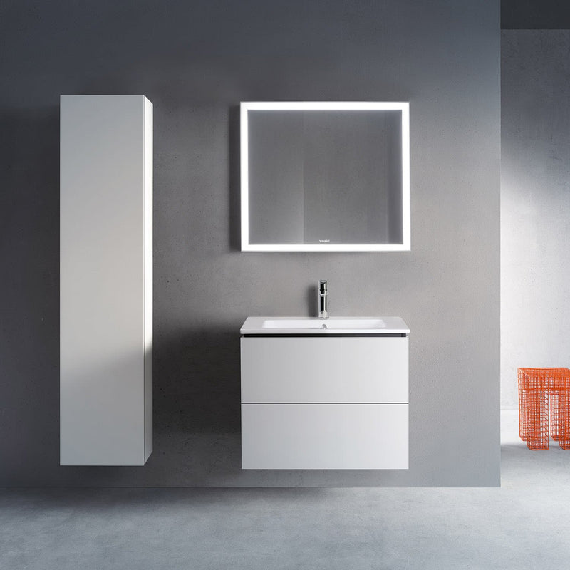 Lavabo Duravit Me by Starck avec meuble bas L-Cube 83 x 49 cm avec 2 tiroirs