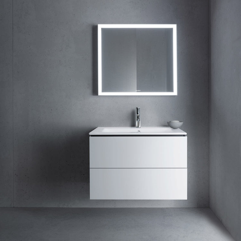 Lavabo Duravit Me by Starck avec meuble bas L-Cube 83 x 49 cm avec 2 tiroirs